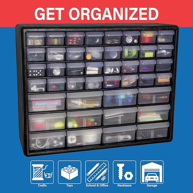 Akro-Mils 44-Drawer Plastic Drawer Storage Cabinet