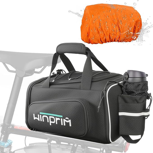 Bike Bags for Bicycle Rack Bags,18-20L Pannier Trunk Pannier with Rain Cover,Water Resistant Ebike Saddle Bag for Rear Rack handlebar Shoulder Bag for Commuter Travel Outdoor Cycling,900D