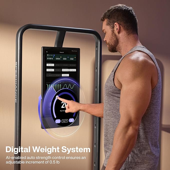 Home Gym, Smart AI-Powered Multi-Functional Smith Machine for Full Body Strength Training, All-in-one Gym Equipment, Digital Weight System, Workout Station, Squat Rack, Gym Monster 2