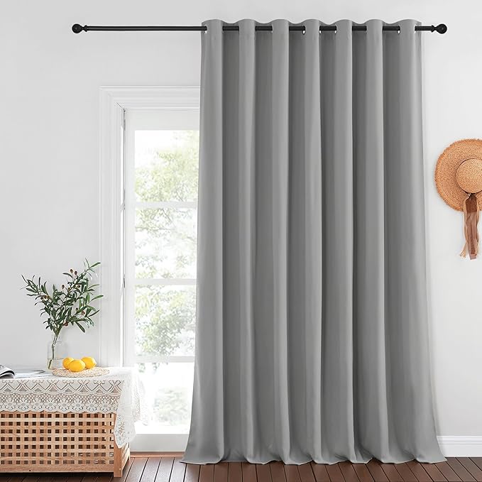 NICETOWN Blackout Curtains for Sliding Glass Door Room Divider Noise Reduce