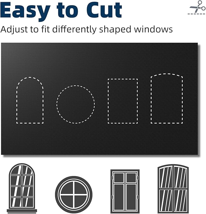 NIGHTON Portable Blackout Curtains 40"×59" Strong Hook and Loop Tape Strips