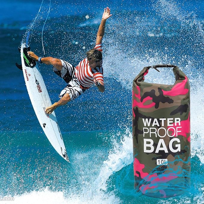 Waterproof Dry Bag 2L/5L/10L/15L/20L/30L, Roll Top Sack Keeps Gear Dry for Kayaking, Rafting, Boating, Swimming, Camping, Hiking, Beach, Fishing with Free Waterproof Phone Case