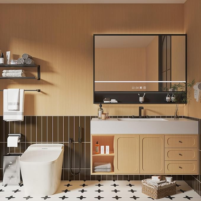 BOMENG Extra Wide Brown Wood Contact Paper Thick Oak Wood Wallpaper Peel and