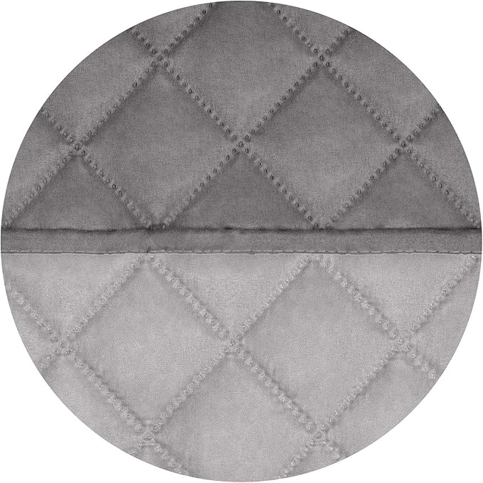 PureFit Reversible Quilted Sofa Cover, Water Resistant Slipcover Furniture Protector, Washable Couch Cover with Non Slip and Elastic Straps for Kids, Dogs, Pets (Sofa, Gray/Light Gray)