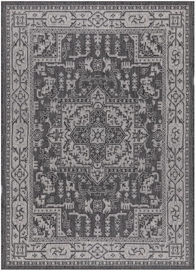Keen Home Design Terrace Outdoor Area Rug - 10x14 Washable Indoor/Outdoor Rug for Patio, Kitchen, Balcony, Beach, Garden, Deck and Porch, Size: 10'x14'
