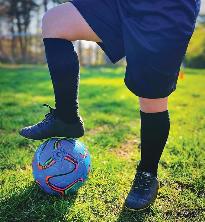 American Challenge Brasilia Soccer Ball – Soccer Ball Size 5, 4, 3 & 2 – for Youth & Adults – Ideal for Practice, Training & Grass Fields