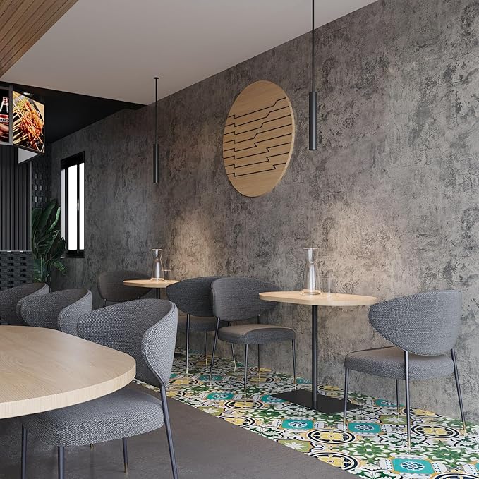 BAYYA Concrete Wallpaper Peel and Stick Grey Cement Contact Paper Industrial