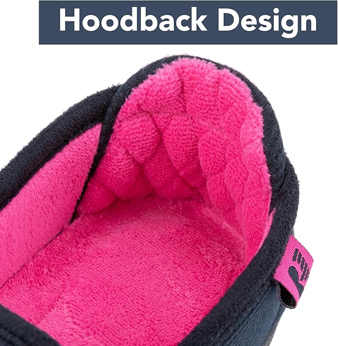 RockDove Women's Two-Tone Hoodback Slipper with Removable Insole