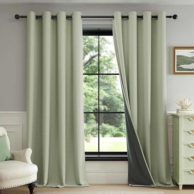 FMFUNCTEX 100% Blackout Curtains