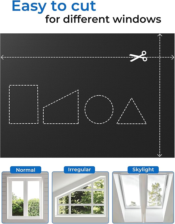 Sumobaby Blackout Curtains Portable 26"x36", No Drill Black out Shades