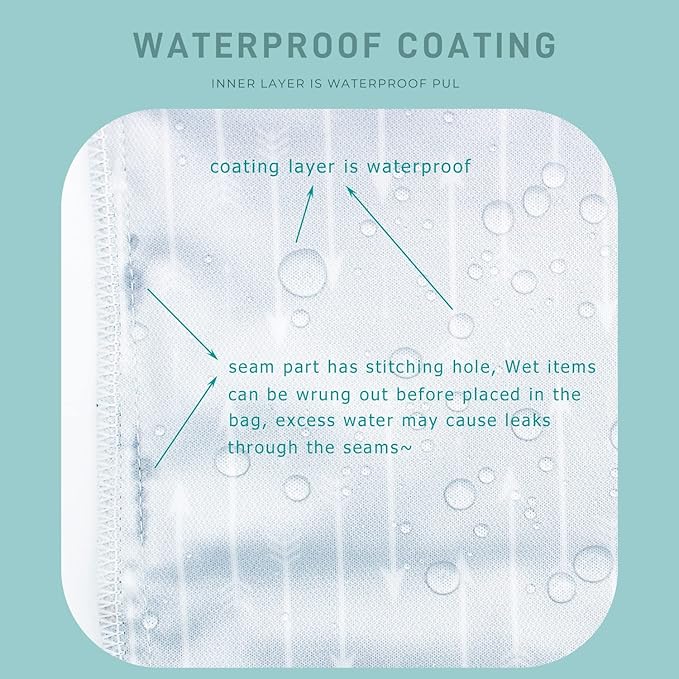 Wet Dry Bag Waterproof Reusable Wet Bag for Swimsuit, Travel, Beach, Pool, Bathing Suit, Diapers, Dirty Yoga Gym Clothes Daycare Organizer One Zippered Pocket (dandelion stars)