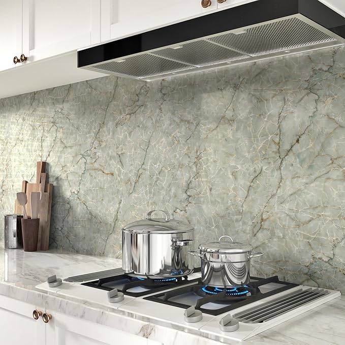 Marble Contact Paper for Countertops Waterproof Marble Wallpaper Peel and Stick