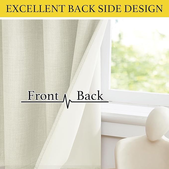 NICETOWN 30 Inch Length Curtain Valances, 2 Panels Blackout Thermal Insulating