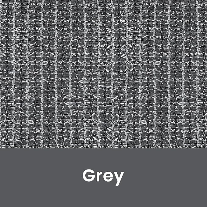 6'W x 6'H Gray Patio Shades Roll up Outdoor Roller Shade Crank Wand Blind