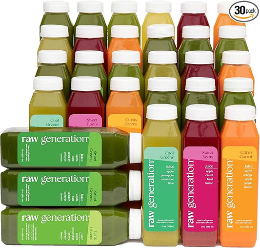 Raw Generation 5-Day Skinny Cleanse - Weight Management & Detox Juice Cleanse/Healthiest Way to Cleanse Your System/Jumpstart a Healthier Diet