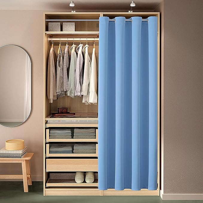 ChrisDowa Blackout Door Curtains