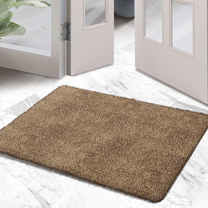 Premium Microfiber Indoor Door Mat – 24"x36" Washable Entry Mat, Non-Slip, Waterproof Backing, Super Absorbent, Low Profile Entryway Doormat for Indoor Entrance