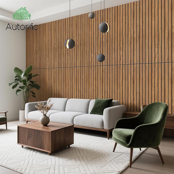 Wood Veneer Sound Panels, 10 Pack 47.2”x23.6” Wall Panels, Decorative Acoustic