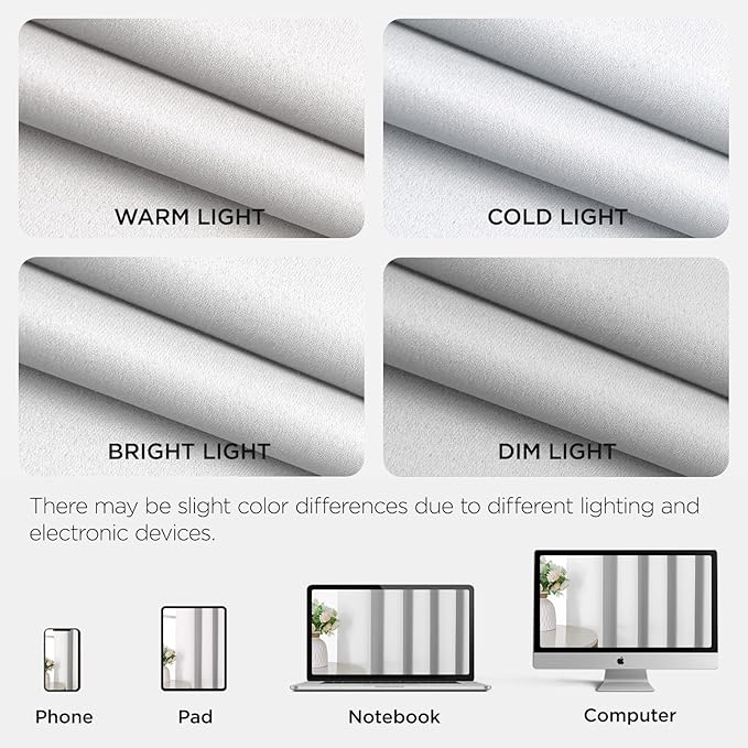 Joydeco Blackout Patio Sliding Door Curtains 84 Inches Long, Grommet Privacy
