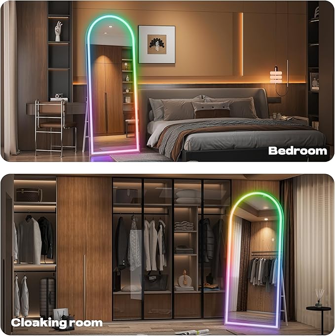 Hasipu Arch Full Length Mirror 55.5 x 15.7 in