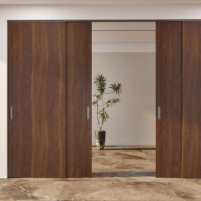 BOMENG Walnut Wood Contact Paper 16x354 inch Dark Brown Wood Wallpaper Peel and