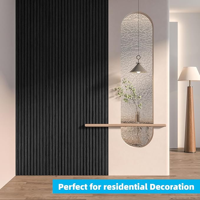 Art3d 6-Piece Wood Slat Panels for Stylish Interior Decor and Ceiling Decoration