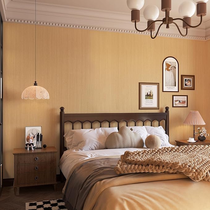 BOMENG Extra Wide Brown Wood Contact Paper Thick Oak Wood Wallpaper Peel and