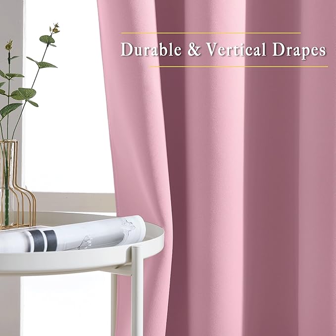 NICETOWN Blackout Curtains 84 Inch Length, Thermal Insulated Curtains