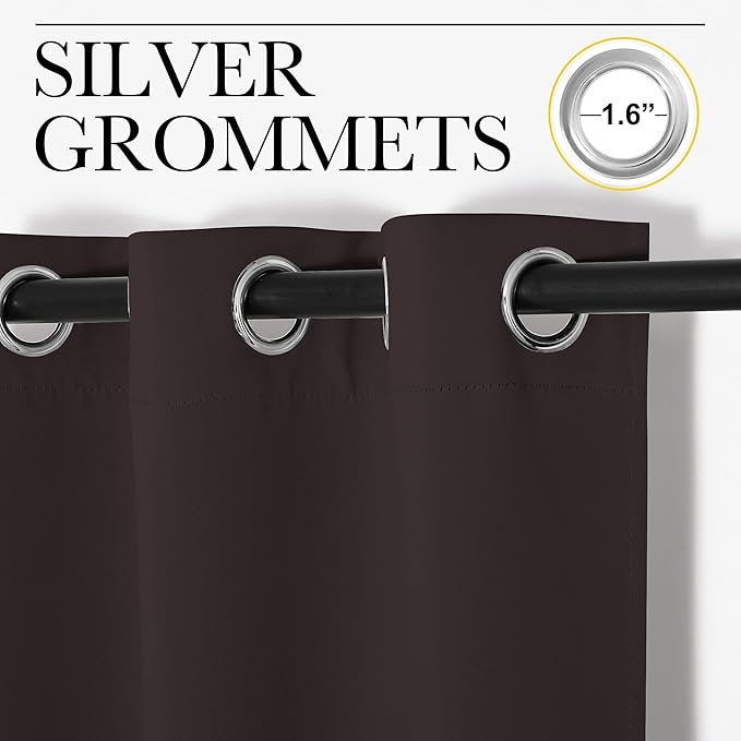 NICETOWN Thermal Curtains 84" Long, Energy Smart Thermal Insulated Solid