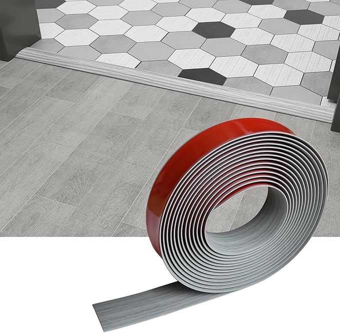Floor/Door Flat Transition Strip & Self Adhesive Floor Vinyl Floor Edge Trim Laminate Floor Gap Covering Joining Strip