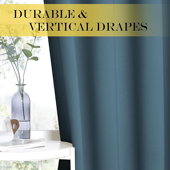 NICETOWN Blackout Doorway Curtain Drape 78 inch Long