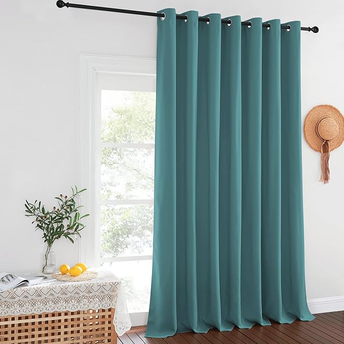 NICETOWN Sea Teal Blackout Curtains