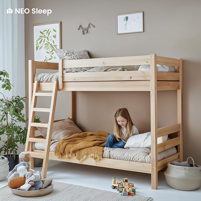 Neo Sleep 5 Inch Twin Cooling Gel Memory Foam Mattress for Cool Sleep Medium Firm Pressure Relief CertiPUR-US Certified Foam, Mattress in a Box No Fiberglass (Twin, 5 in)