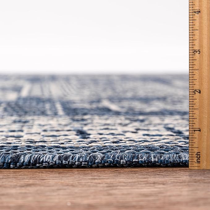 Keen Home Design Terrace Outdoor Runner Rug - 2x8 Washable Indoor/Outdoor Rug for Patio, Kitchen, Balcony, Beach, Garden, Deck and Porch, Size: 2'2"x7'7"