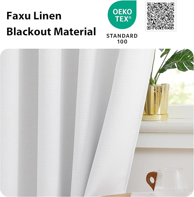 NICETOWN Farmhouse Blackout Small Curtains