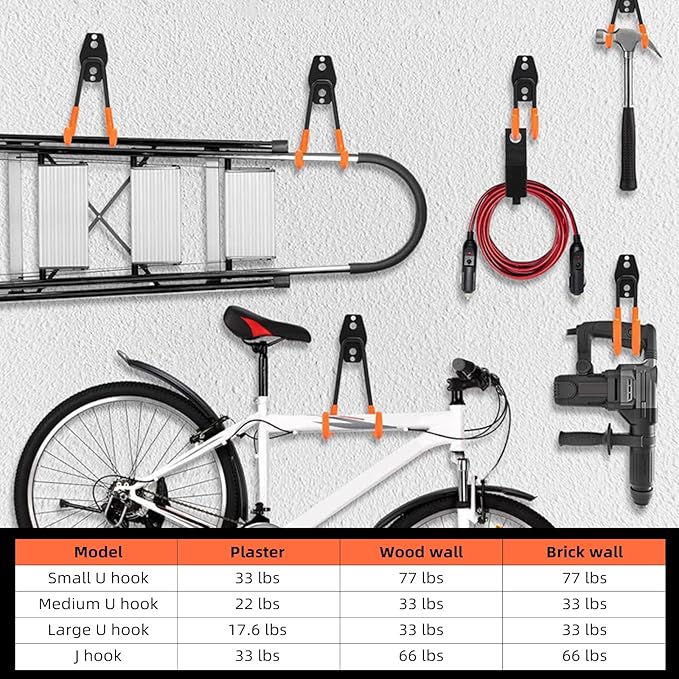 Garage Hooks, 12 Pack Wall Hooks