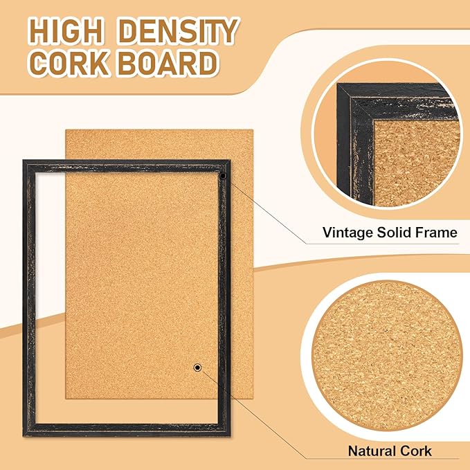 DOLLAR BOSS Cork Board for Office 30 X 20 Inches Cork Boards for Walls Bulletin