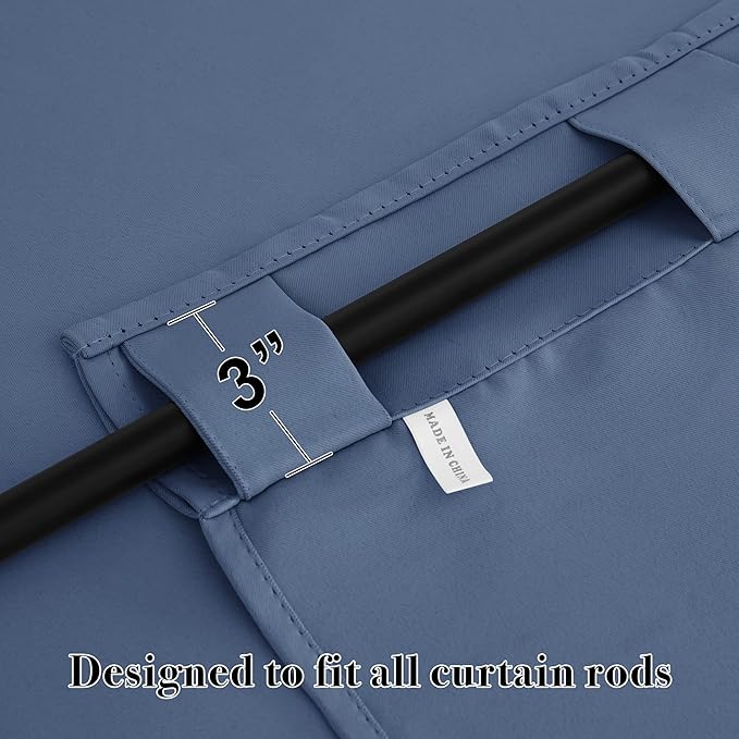 RYB HOME Bathroom Curtains Blackout