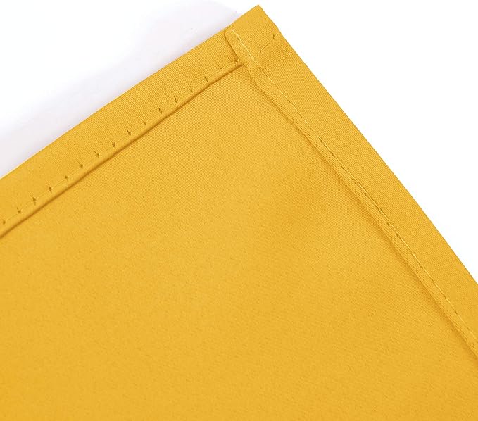 LEMOMO Yellow Blackout Curtains 34 x 84 Inches Long/Set of 2 Curtain