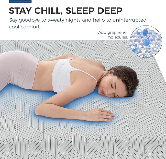 FATHOM Medium California King Mattress 12 Inch Memory Foam Mattress Cal King Bed in a Box for Back Pain Relief and Cool Sleep with Gel Foam and Removeable Fiberglass Free Cover, CertiPUR-US Certified