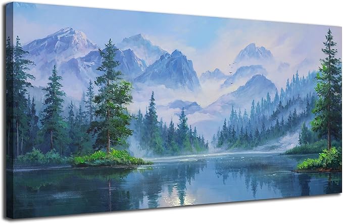 Ardemy Forest Landscape Canvas Painting 48"x24"