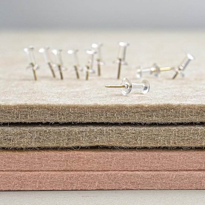 Lightomorrow Bulletin Board, 24 x 18 inches Felt Board Decorative Pin Board