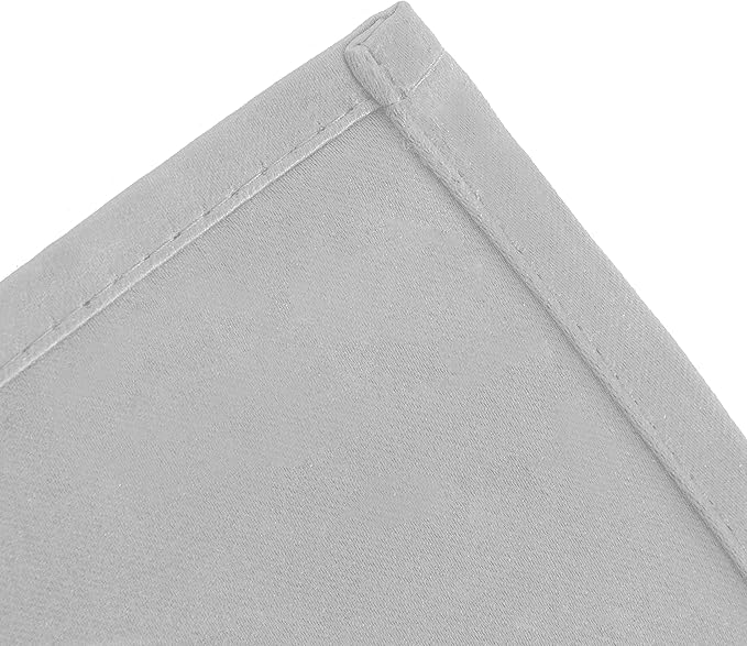 LEMOMO Light Grey Blackout Curtains 34 x 84 Inch Length/Set of 2 Curtain