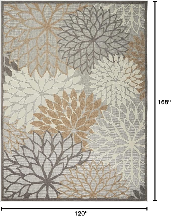 Nourison Home Aloha 10' x 14' Natural Outdoor Indoor/Outdoor Rug