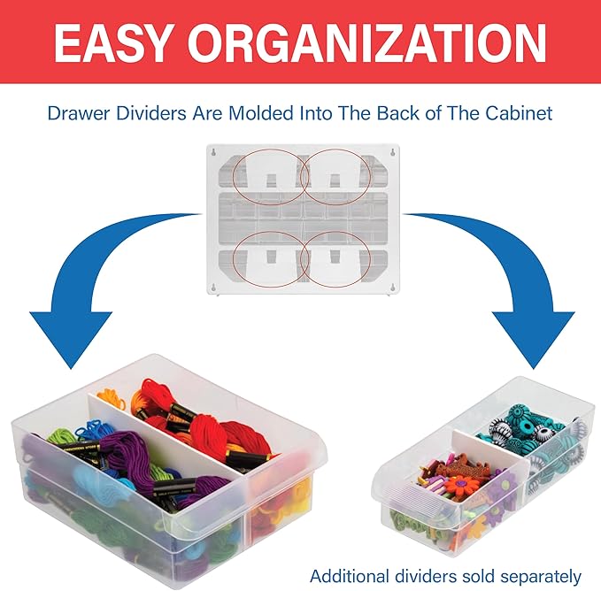 Akro-Mils 44-Drawer Plastic Drawer Storage Cabinet