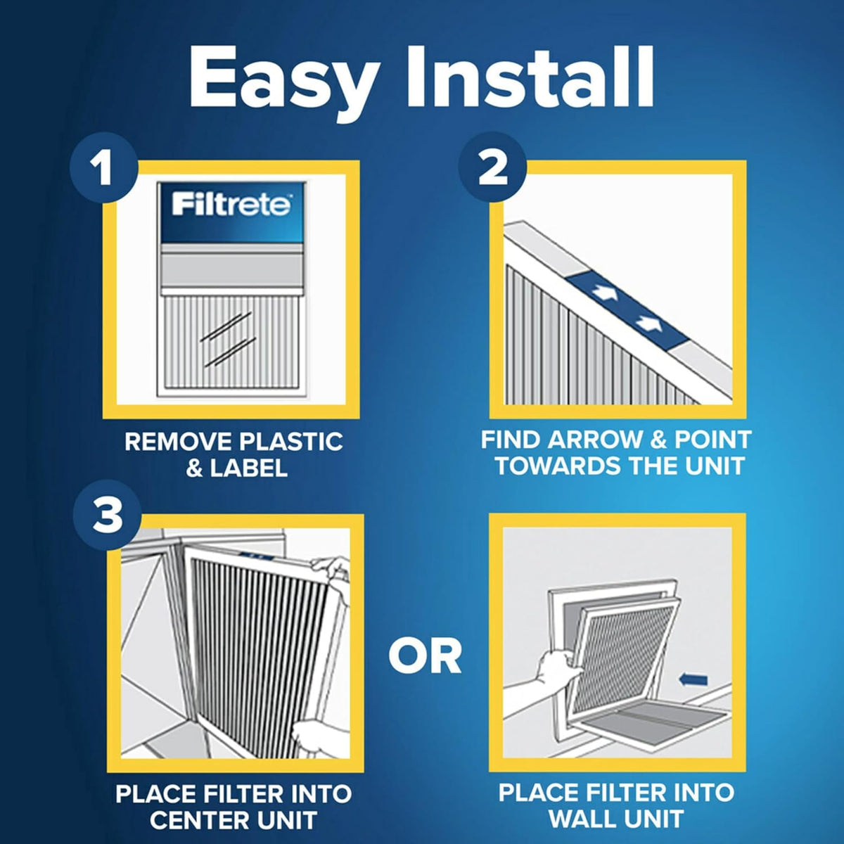 Filtrete 14x25x1 AC Furnace Air Filter, MERV 13, MPR 1900, Premium Allergen, Bacteria & Virus Filter, 3-Month Pleated 1-Inch Electrostatic Air Cleaning Filter, 6-Pack (Actual Size 13.81x24.81x0.78 in)
