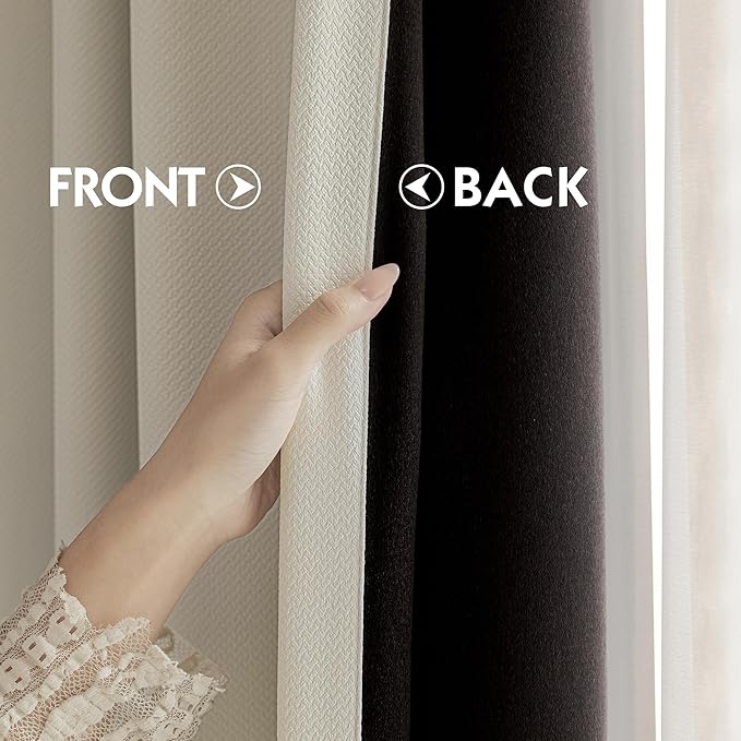 FMFUNCTEX 100% Blackout Curtains