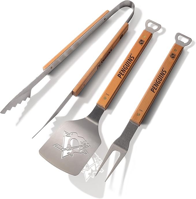 YouTheFan NHL Pittsburgh Penguins Classic Series 3-Piece BBQ Set