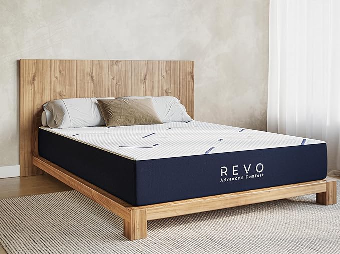 REVO Sleep Gel Memory Foam Mattress, 12-Inch Full – Cooling Gel Foam Mattress with Plush Comfort, Pressure Relief & Balanced Support – Ideal for Teens or Guest Bedrooms
