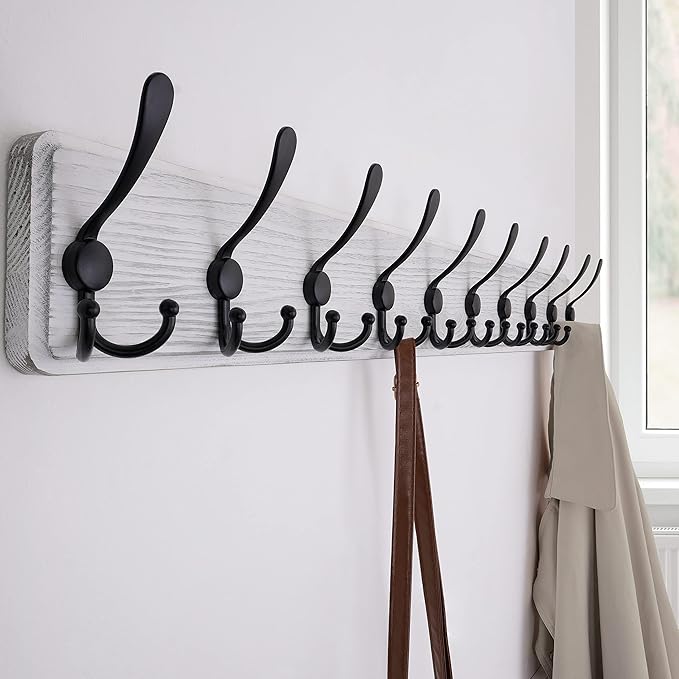 SKOLOO Rustic Large Wall Mounted Coat Rack-38.6'' Long Coat Rack